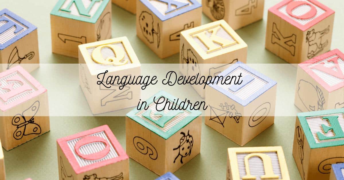 Language Chart For Toddlers