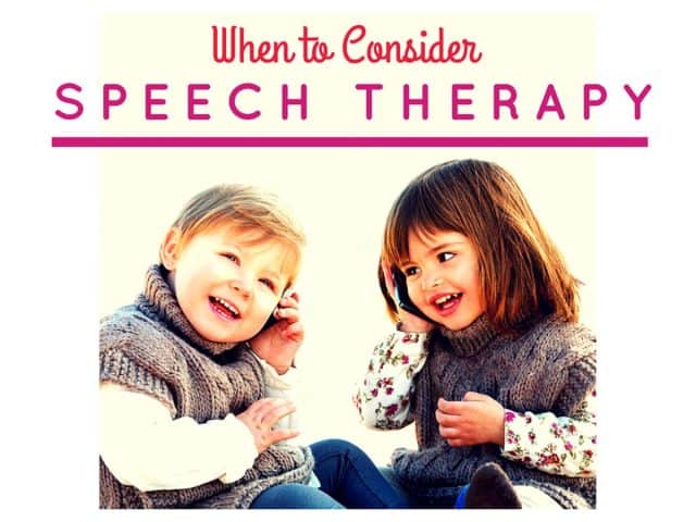 Speech Therapy - When Should You Consider It?