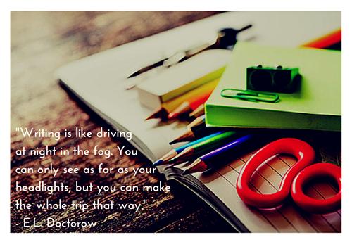 writing quote graphic